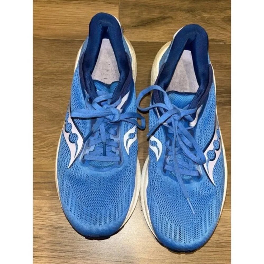 Saucony Bluelight Lace-Up Triumph 21 Athletic Sneaker Shoes Women’s Size 7.5